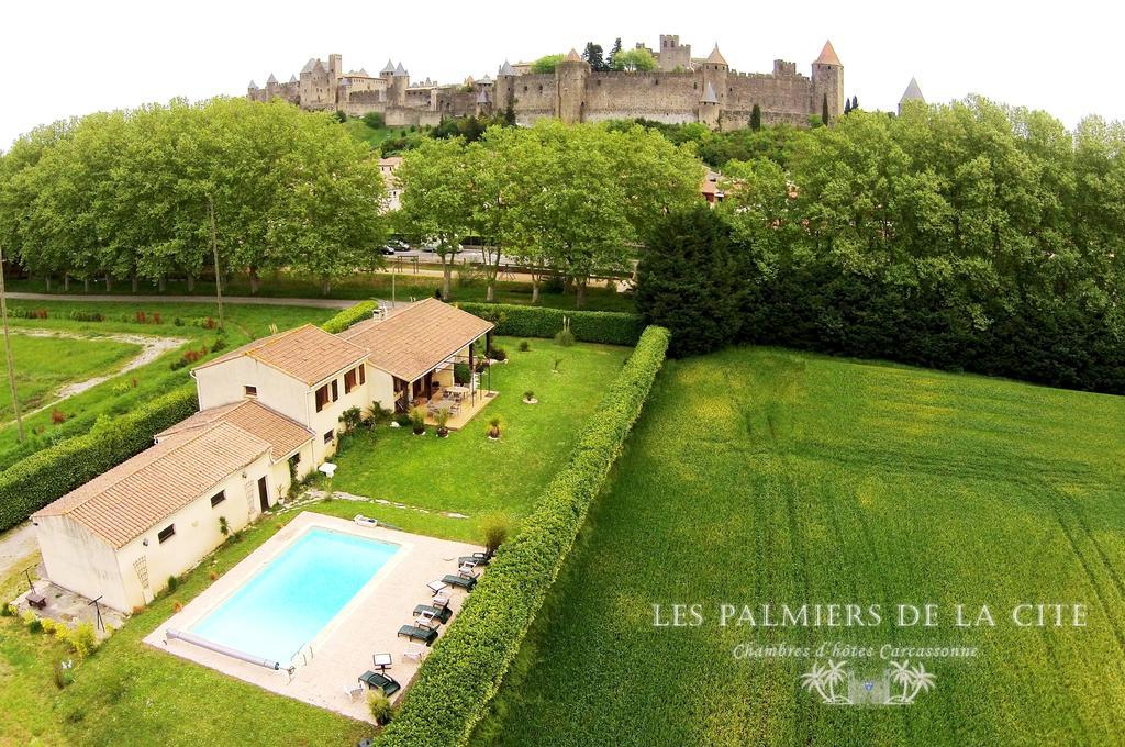 Chambres d'hôtes Les Palmiers de la Cité Carcasona Exterior foto