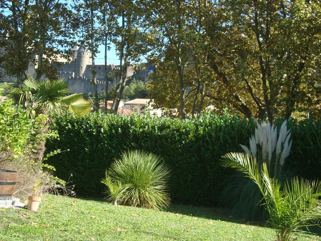 Chambres d'hôtes Les Palmiers de la Cité Carcasona Exterior foto